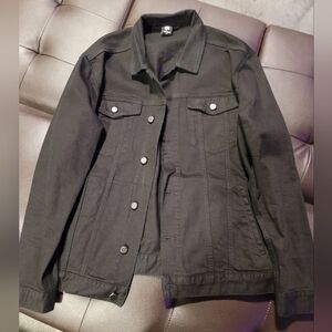 Monster cat black denim studio jacket XXL